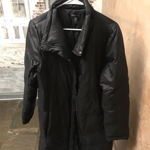 EILEEN FISHER M COAT EGGSHELL NYLON PUFFER